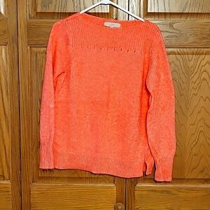 Coral knit sweater